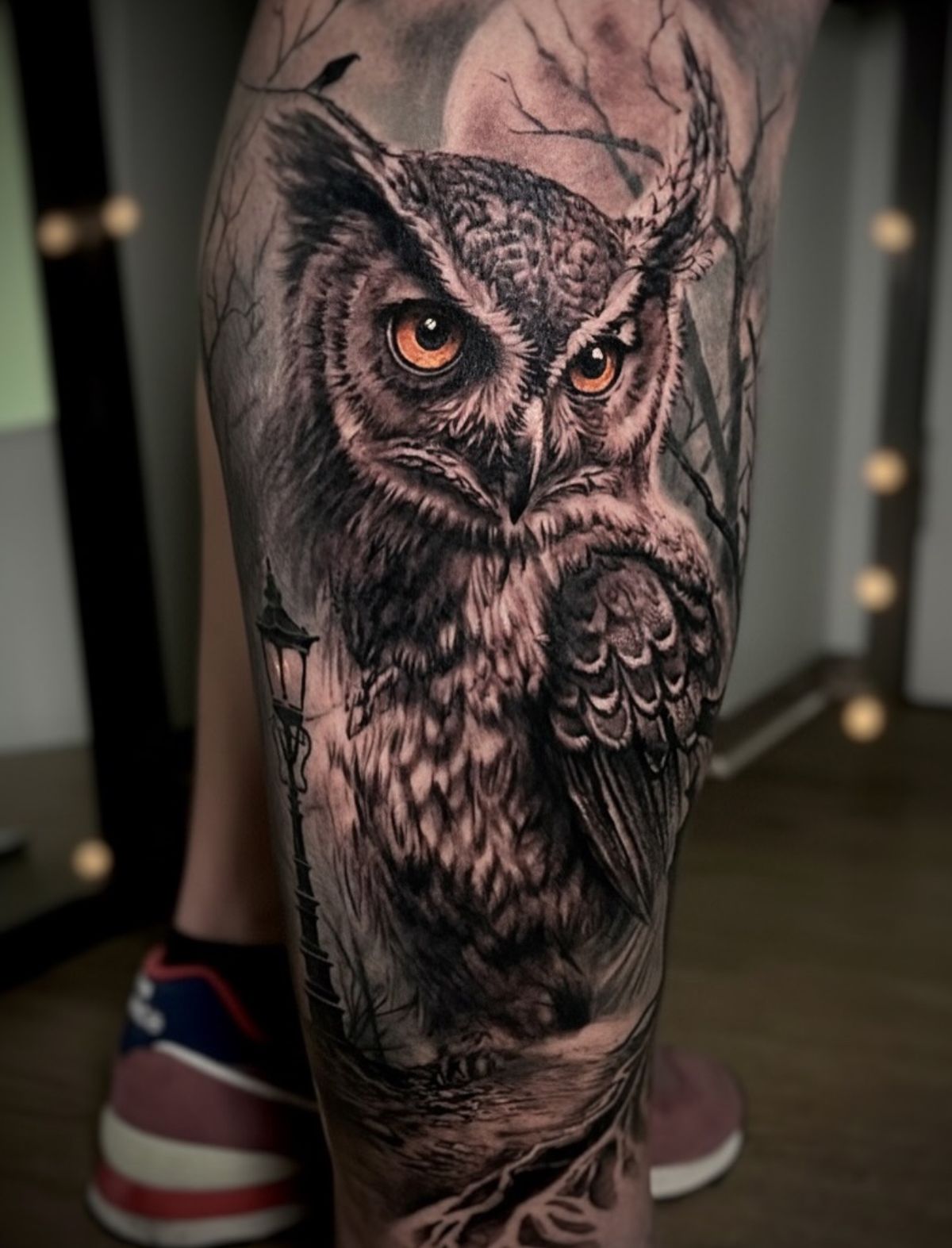 Eulen-Tattoo Realismus
